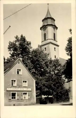 Ak Lindau am Bodensee Schwaben, Gasthof zum Stift, Kirchturm