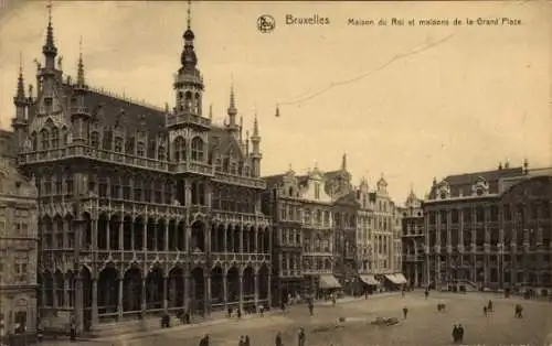 Ak Brüssel Brüssel, Maison du Roi, Maisons de la Grand Place