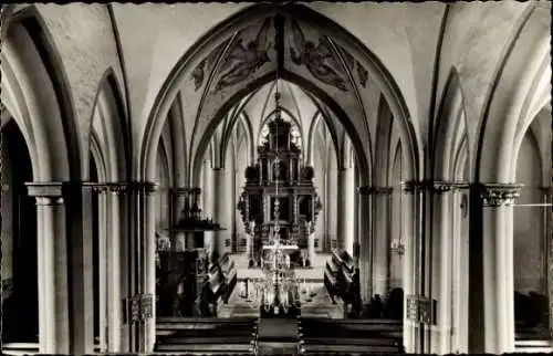 Ak Lippstadt in Westfalen, Marienkirche, Innenansicht