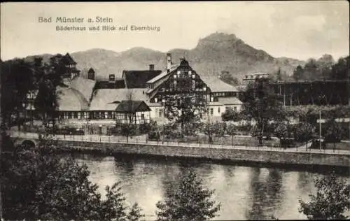 Ak Bad Münster am Stein Ebernburg, Bäderhaus