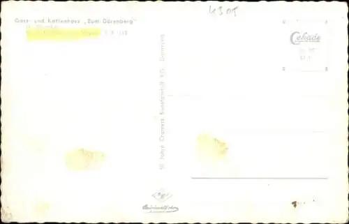 Ak Bad Iburg in Niedersachsen, Gast und Kaffeehaus Zum Dörenberg, Inh. H. Bäumker
