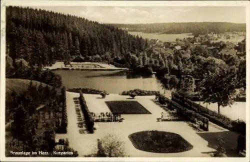 Ak Braunlage im Oberharz, Blick auf den Kurgarten