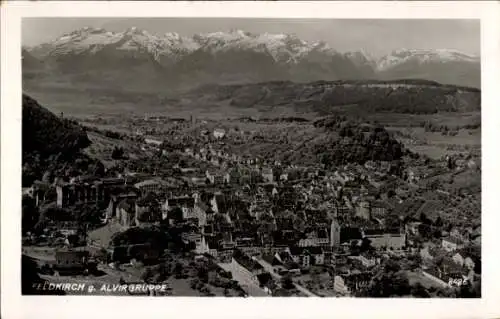 Ak Feldkirch Vorarlberg, Gesamtansicht, Alvirgruppe