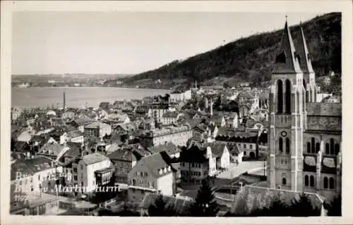 Ak Bregenz am Bodensee Vorarlberg, Gesamtansicht, Martinsturm