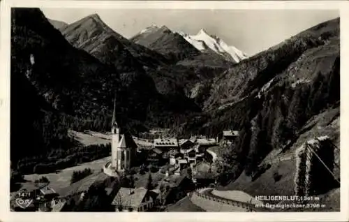 Ak Heiligenblut am Großglockner in Kärnten, Gesamtansicht, Großglockner