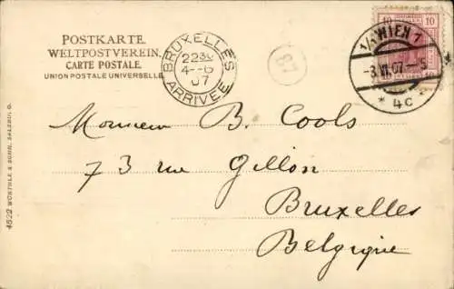 Ak Wien I., Hofmuseum, Kaiserin Maria-Theresia-Monument