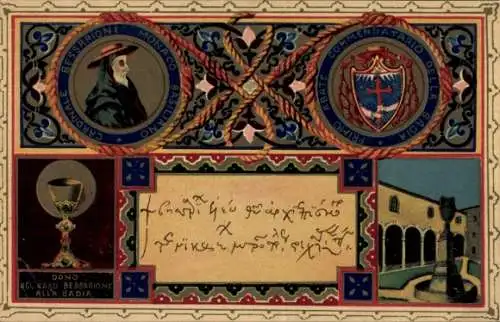 Litho Religion, Cardinale Bessarione, IX Centenario della Badia Greca di Grottaferrata