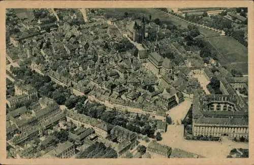 Ak Ansbach, Fliegeraufnahme der Stadt, Wohnhäuser