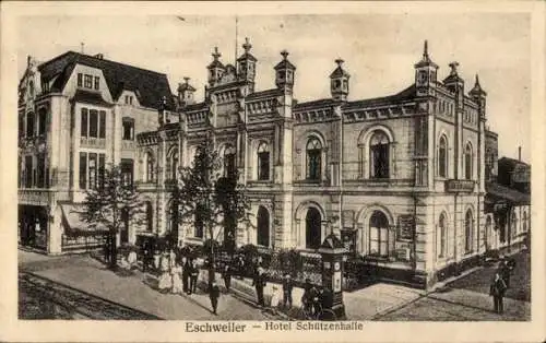 Ak Eschweiler Nordrhein Westfalen, Hotel Schützenhalle