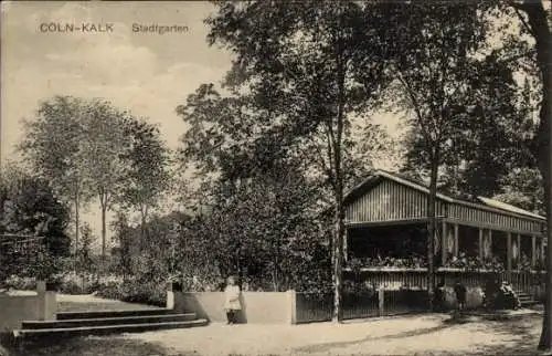 Ak Kalk Köln am Rhein, Stadtgarten