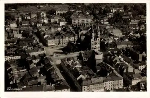 Ak Meiningen in Thüringen, Fliegeraufnahme
