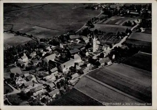 Ak Oberhausen an der Vils Reisbach in Niederbayern, Fliegeraufnahme