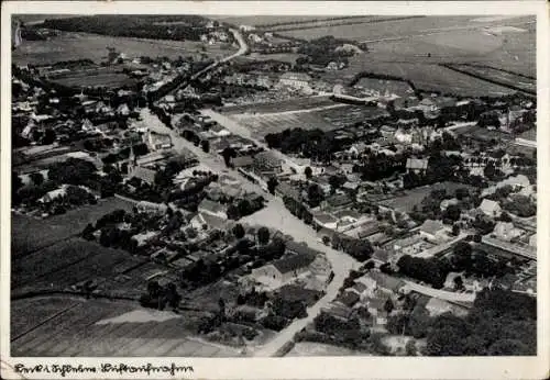 Ak Leck in Nordfriesland, Fliegeraufnahme