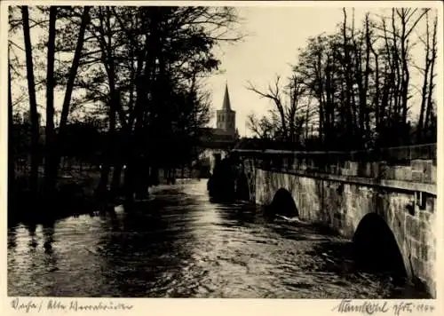 Foto Ak Vacha in der Rhön Thüringen, Alte Wasserbrücke