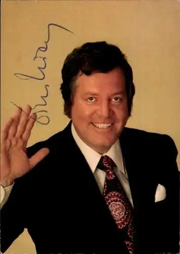 Ak Schauspieler und Moderator Wim Thoelke, Portrait, Autogramm