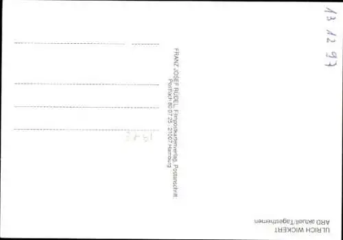 Ak Nachrichtensprecher Ulrich Wickert, Portrait, Autogramm