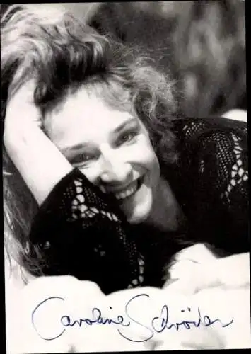 Ak Schauspielerin Caroline Schröder, Portrait, Autogramm