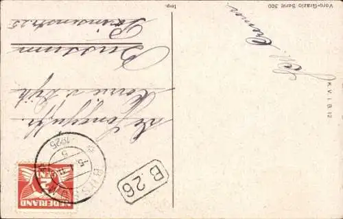 Künstler Ak Junge und Mädchen, Puppe