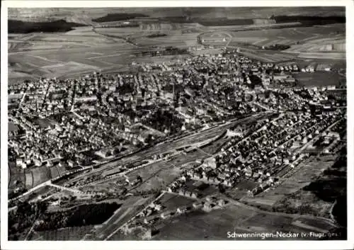 Ak Schwenningen am Neckar, Fliegeraufnahme