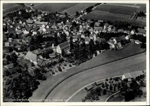 Ak Mittelbiberach in Oberschwaben, Fliegeraufnahme