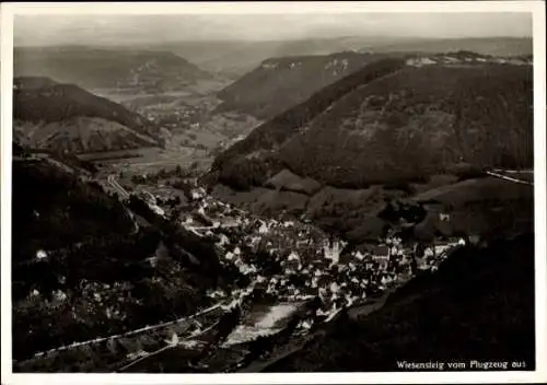 Ak Wiesensteig in Württemberg, Fliegeraufnahme