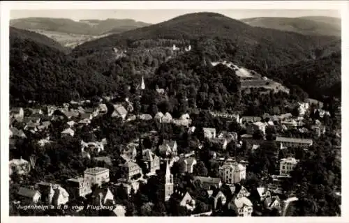 Ak Jugenheim an der Bergstraße Hessen, Fliegeraufnahme