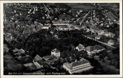 Ak Bad Orb im Spessart Hessen, Fliegeraufnahme, Sanatorium