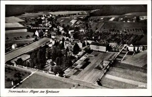 Ak Hegne Allensbach am Bodensee, Fliegeraufnahme, Provinzhaus