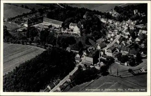 Ak Warthausen in Baden Württemberg, Fliegeraufnahme