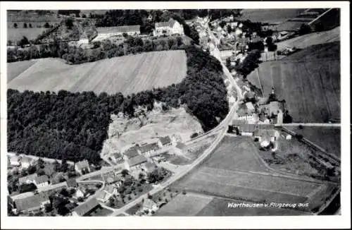 Ak Warthausen in Baden Württemberg, Fliegeraufnahme