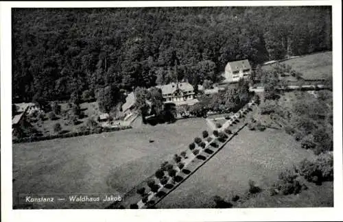 Ak Konstanz am Bodensee, Fliegeraufnahme, Waldhaus Jakob