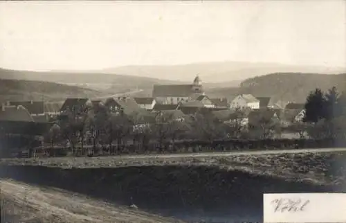 Foto Ak Vöhl am Edersee Hessen, Gesamtansicht