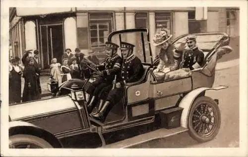 Ak Berliner Leben, Kaiser Wilhelm II., Spazierfahrt im Auto