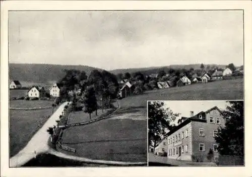 Ak Lippertsgrün Naila in Oberfranken, Gasthaus Hans Wirth, Panorama