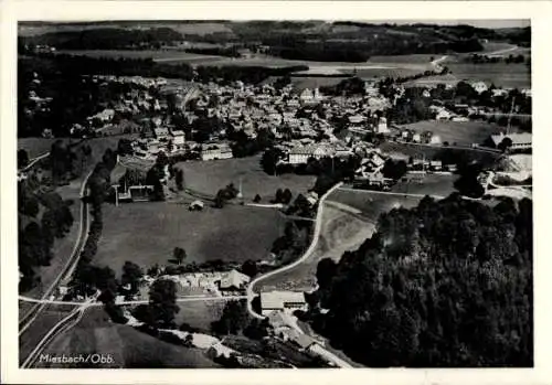 Ak Miesbach in Oberbayern, Fliegeraufnahme