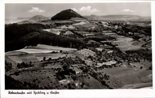 Ak Hohenstaufen Göppingen in Württemberg, Fliegeraufnahme, Rechberg, Stuifen