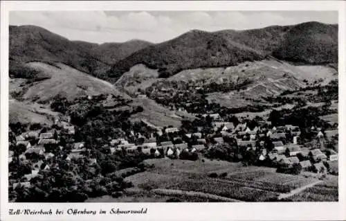 Ak Zell Weierbach Offenburg am Schwarzwald, Fliegeraufnahme