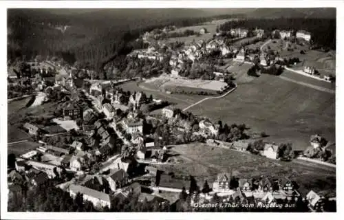 Ak Oberhof im Thüringer Wald, Fliegeraufnahme