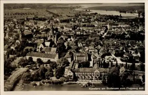 Ak Konstanz am Bodensee, Fliegeraufnahme