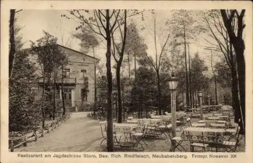 Ak Neu Babelsberg Neubabelsberg Potsdam, Restaurant am Jagdschloss Stern