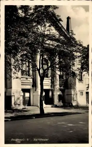 Ak Bytom Beuthen Oberschlesien, Stadttheater