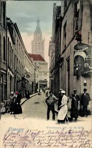 Ak Nijmegen Gelderland, Priemstraat, Kirche