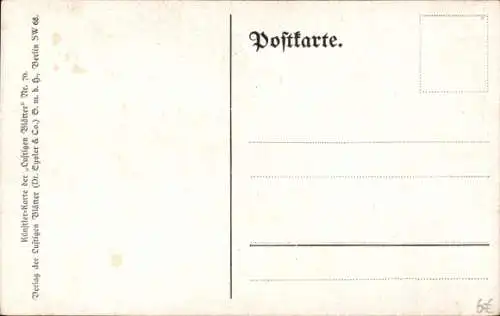 Ak Backfisch träumt von einem Offizier, Gedicht