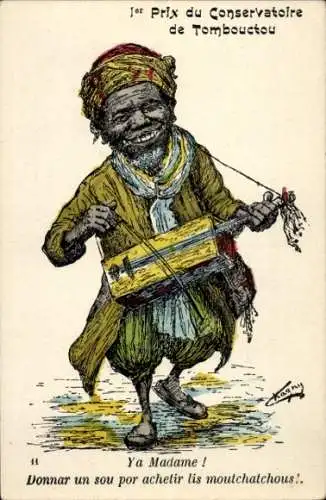 Künstler Ak Timbuktu Tombouctou Mali, Musiker