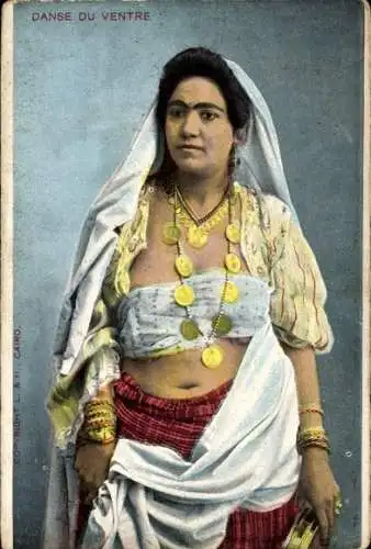 Ak Ägypten,  Bauchtänzerin