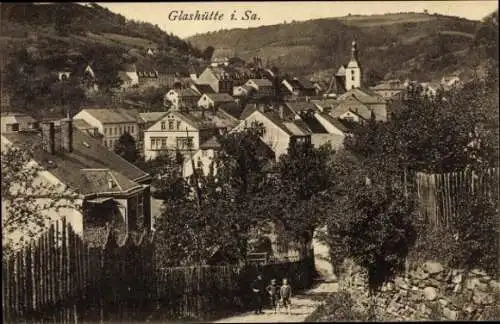 Ak Glashütte in Sachsen, Gesamtansicht