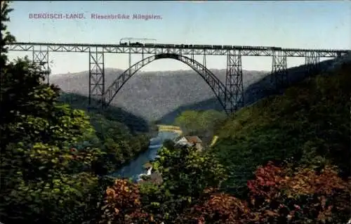 Ak Solingen im Bergischen Land, Müngstener Brücke, Kaiser Wilhelm Brücke bei Müngsten