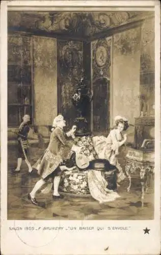 Künstler Ak Brunwry, F., Un Baiser qui s'Envole