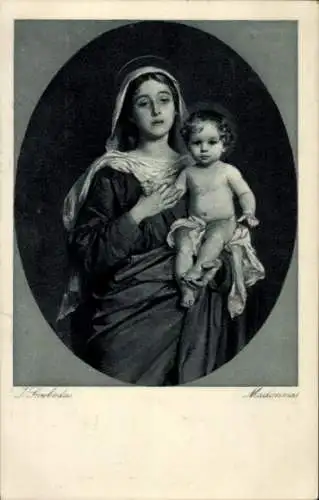 Künstler Ak Swoboda, J., Madonna