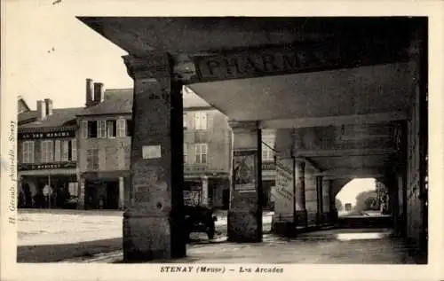 Ak Stenay Lothringen Meuse, Arcades